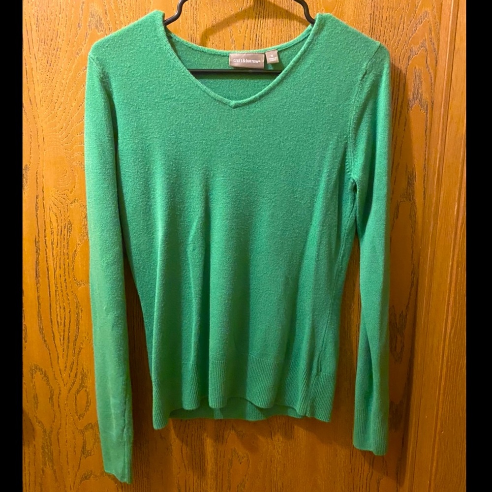 Croft & Barrow Green Sweater